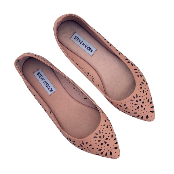 Steve Madden Shoes - Steve Madden Edyna Laser Cut Pointed Toe Flats